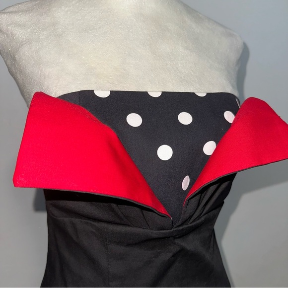 Vintage Union Made Striped & Polka Dotted Mini Dress - Picture 3 of 15